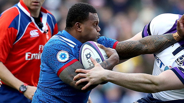 Virimi Vakatawa in action for France against Scotland in 2018 Six Nations