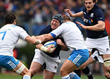 W P Nel in action for Scotland against Italy during 2016 Six Nations
