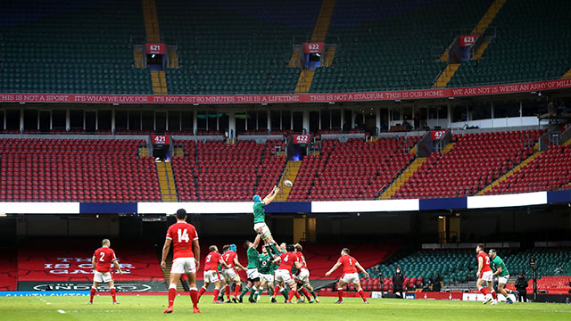 Wales played Ireland at an empty stadium during 2021 Six Nations