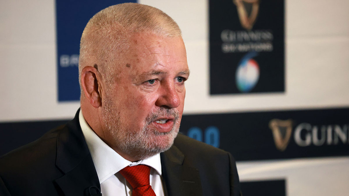 Warren Gatland at 2024 Six Nations launch event