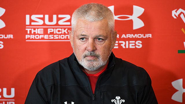 Warren Gatland at Wales press conference