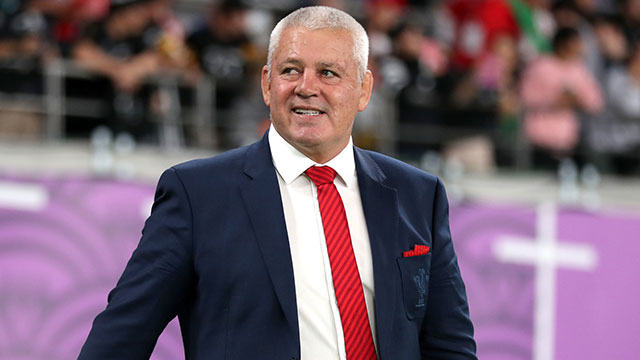 Warren Gatland at Wales v New Zealand match during 2019 Rugby World Cup