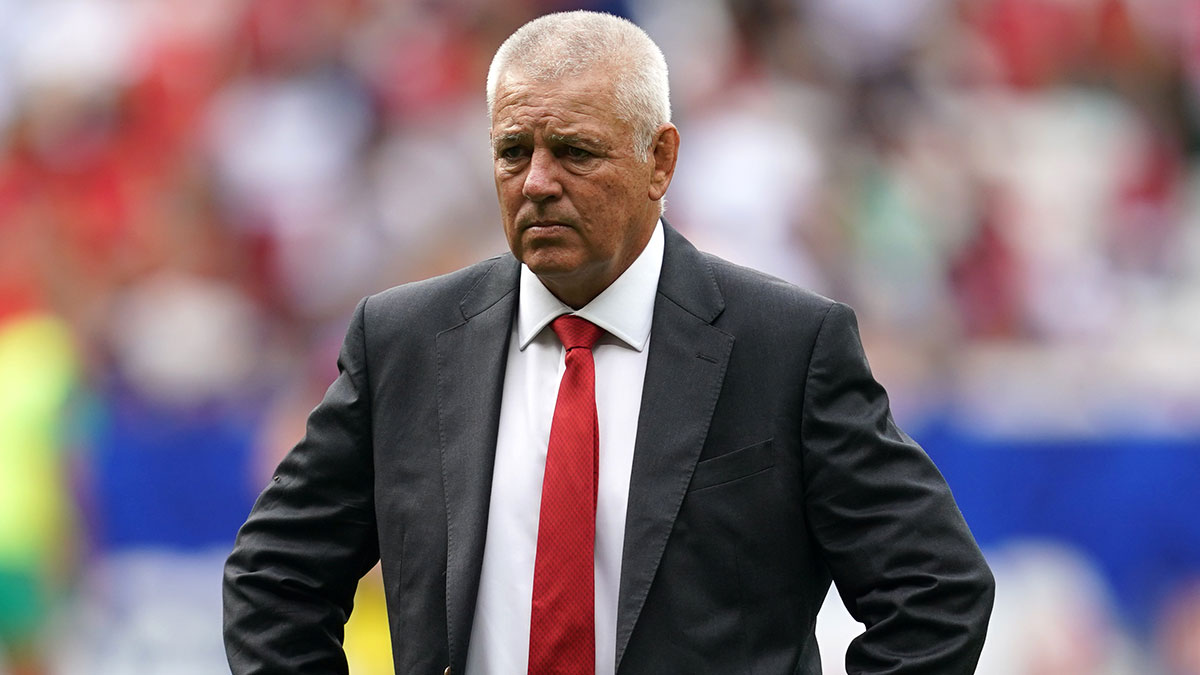 Warren Gatland during 2023 Rugby World Cup