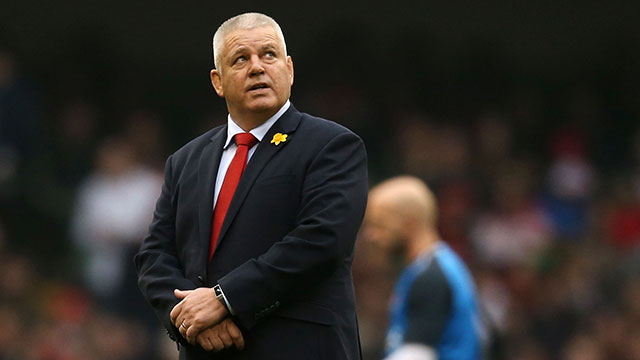 Warren Gatland during the Wales v England 2019 Six Nations match