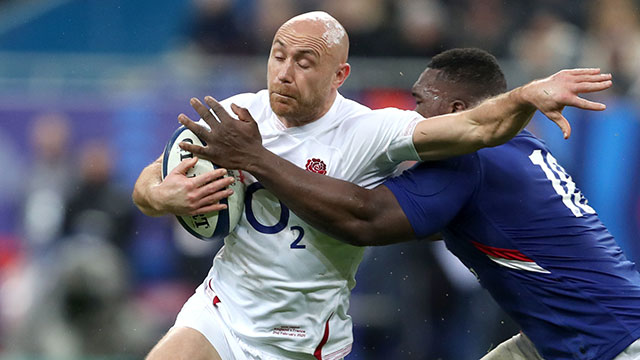 Willi Heinz in action for England against France in 2020 Six Nations